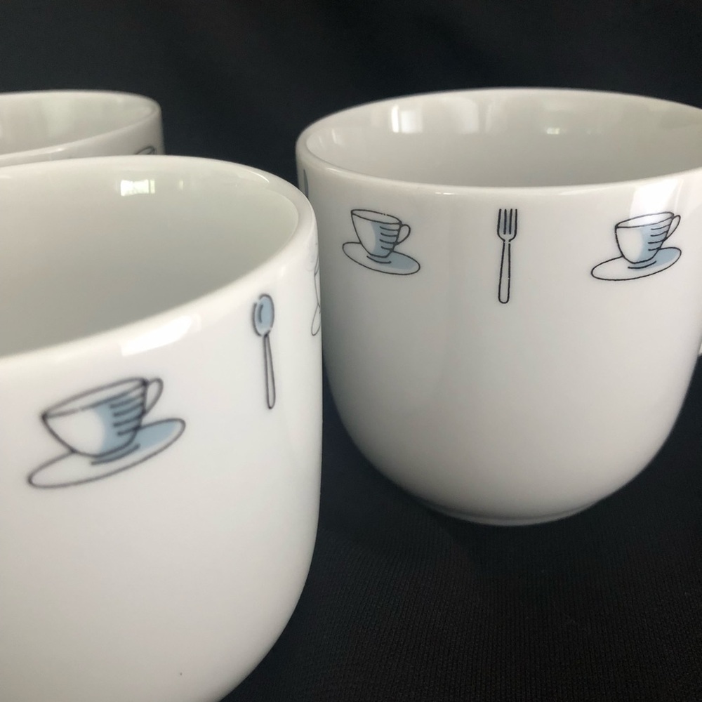 3 Crate&Barrel Coffee Shop Series Mugs Kathleen Wills - Mugs & Utensils Design - Picture 9 of 13